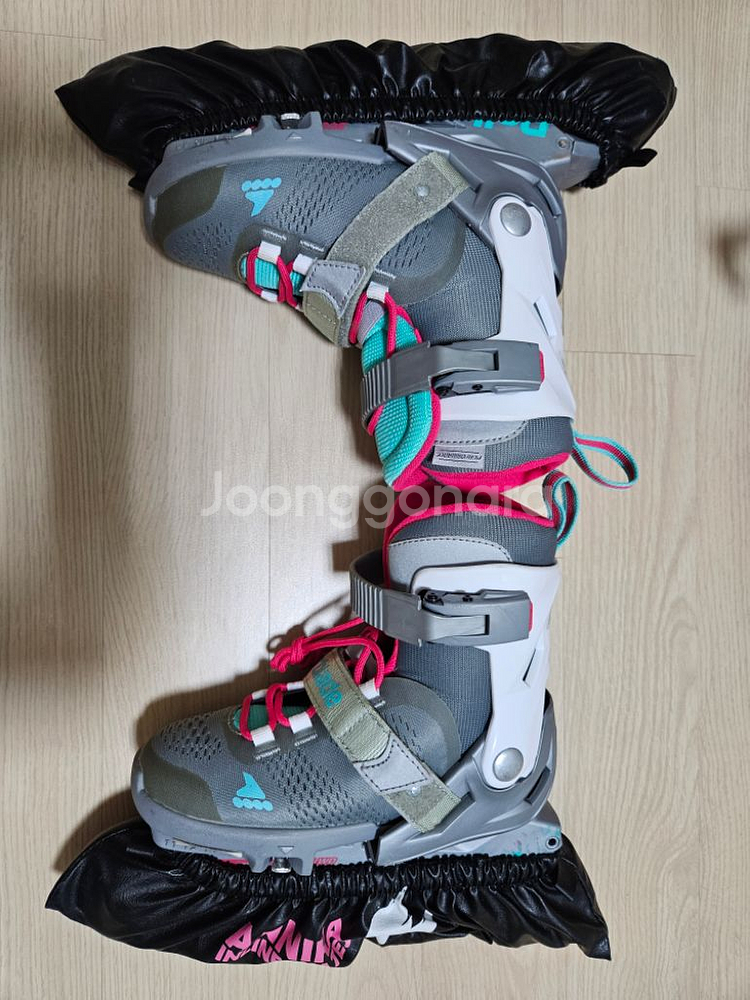 롤러블레이드인라인(여자아동)+보호대+가방세트--5