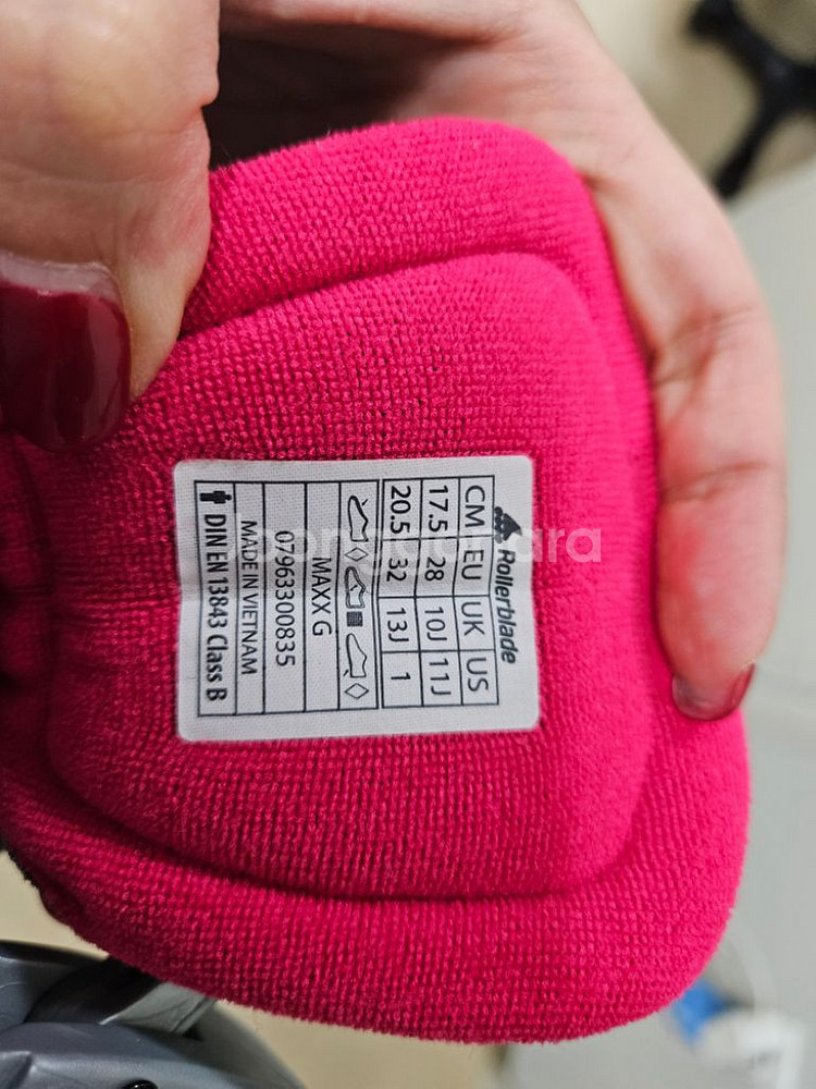 롤러블레이드인라인(여자아동)+보호대+가방세트--9