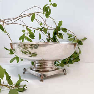 vintage tabletop silver fruit