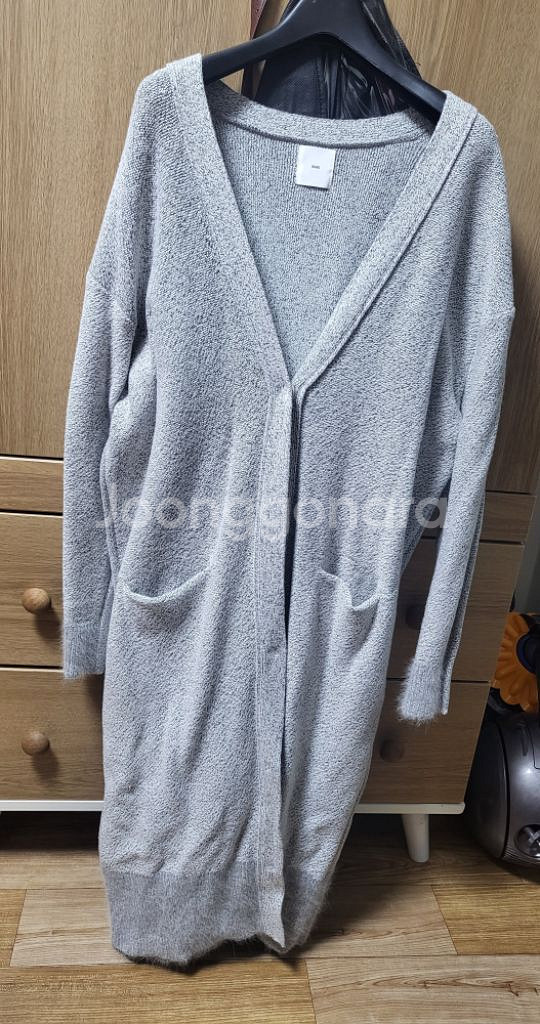 (미착용) 구호 멜란지 롱가디건--0