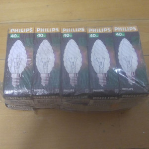 필립스 캔들램프 40W 9개+60W 1개