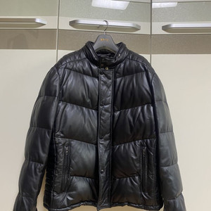 CLASSY 통가죽 봄버 블루종 패딩 자켓 xxl