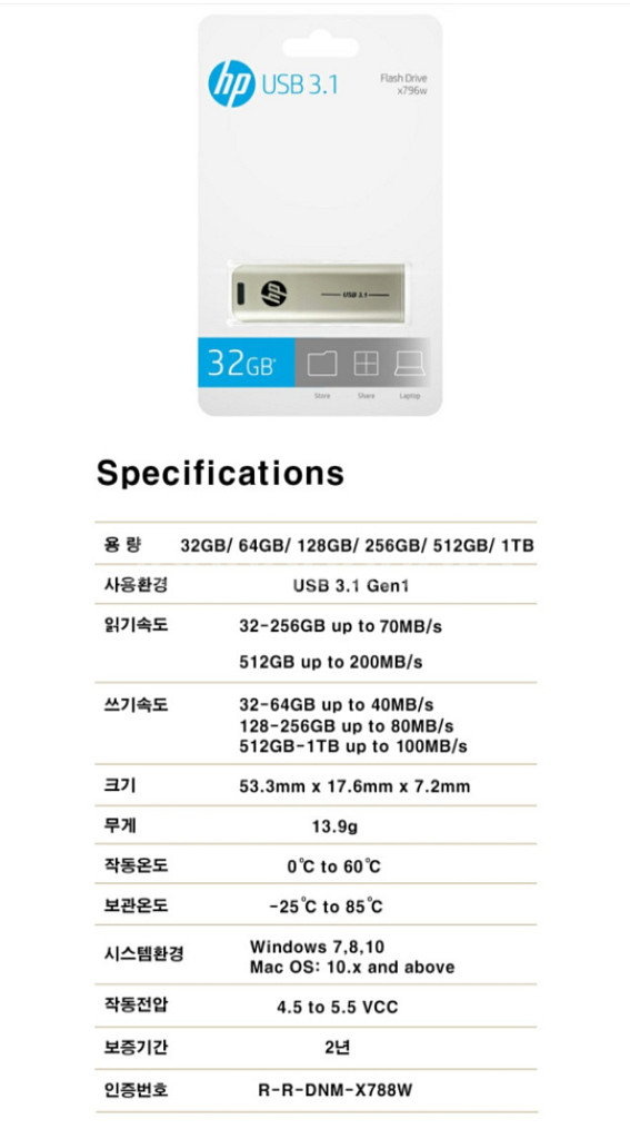 HP X796W 256GB USB3.2메모리--4