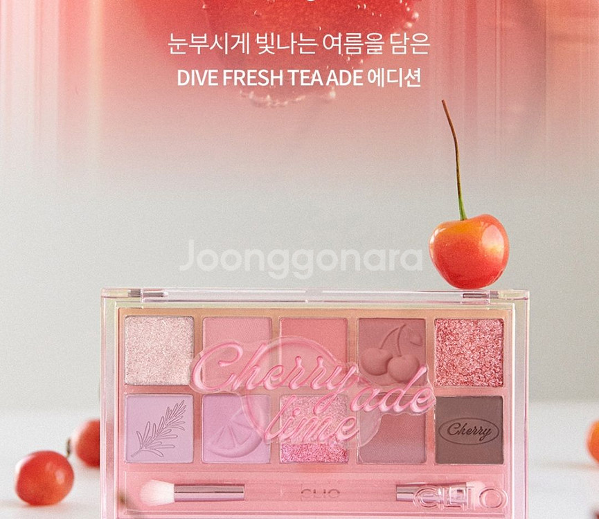 클리오 프로아이팔레트 22호 체리라임에이드--1