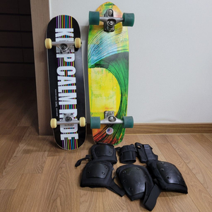 카버보드 그린룸 + 스케이트보드 로그 킵 캄 라이드 +