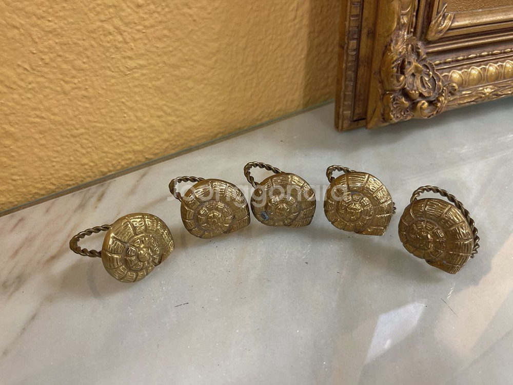 (영국) 빈티지 브라스 냅킨링 세트--0