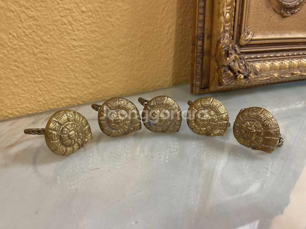 (영국) 빈티지 브라스 냅킨링 세트--1