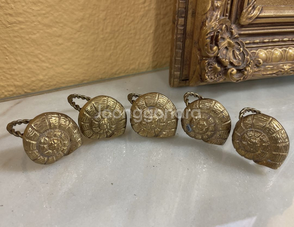 (영국) 빈티지 브라스 냅킨링 세트--7