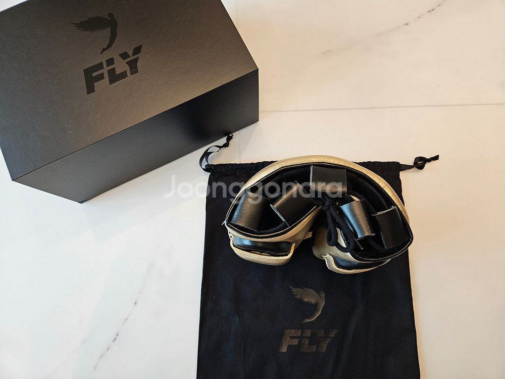 Fly 플라이 코보호 헤드기어 L 골드블랙 X-line--2
