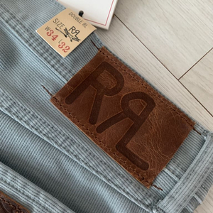 (새상품)떠블알엘 RRL 5포켓 블루그레이 진(34)