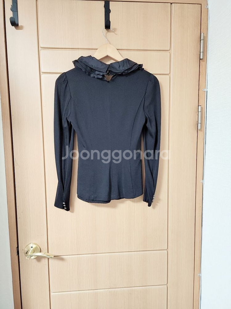 모조에스핀 스판 프릴 블라우스 44 55--6