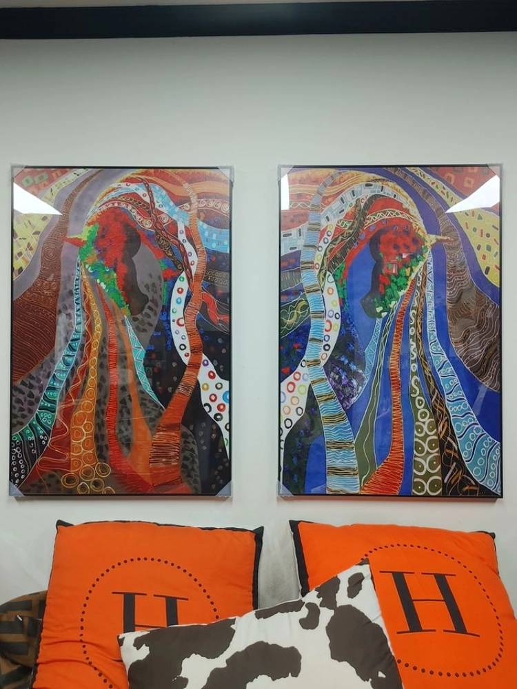 미쏘니 환상마 말그림 말액자 대형 가림 액자 인테리어 이미지