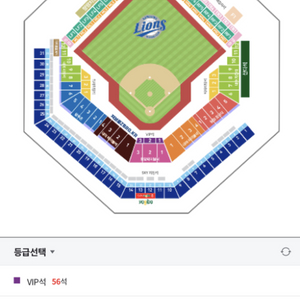 라이온즈파크 9/20 수요일 블루존 2연석