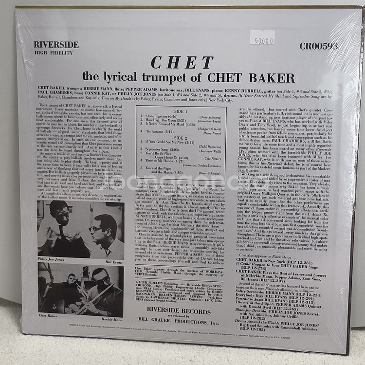 쳇 베이커 Chet 모노 리미티드 LP--1