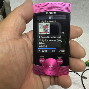 소니 워크맨MP3,NWZ-S544분홍색,8기가/윈도10