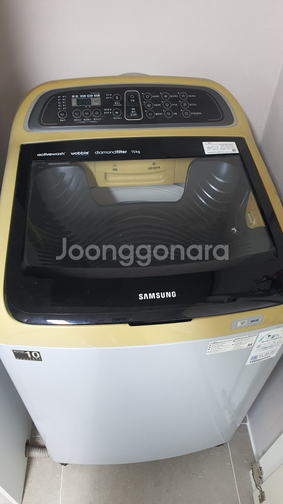 삼성 통돌이 세탁기 액티브워시 15KG 팝니다--1
