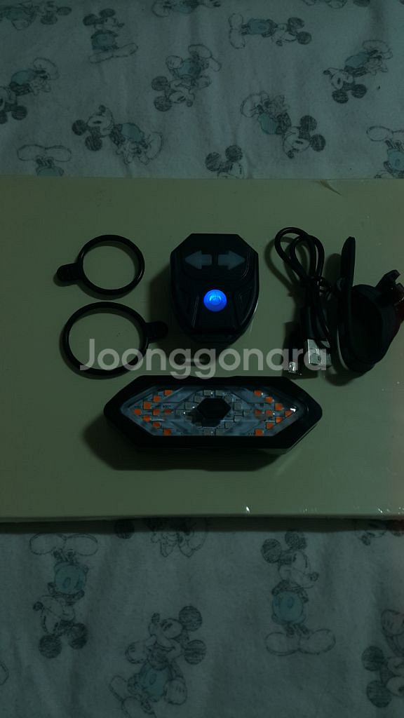 무선 경고 후미등 방향 지시등 USB 충전식 자전거 비--7