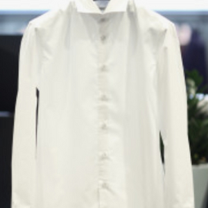 [새상품] 정품 BON 와이드 카라 화이트 정장 셔츠