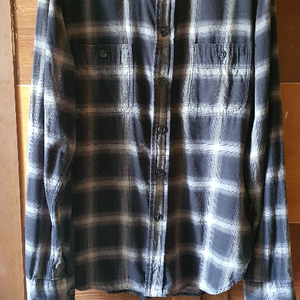 생로랑 체크프린트 긴소매셔츠(정품)