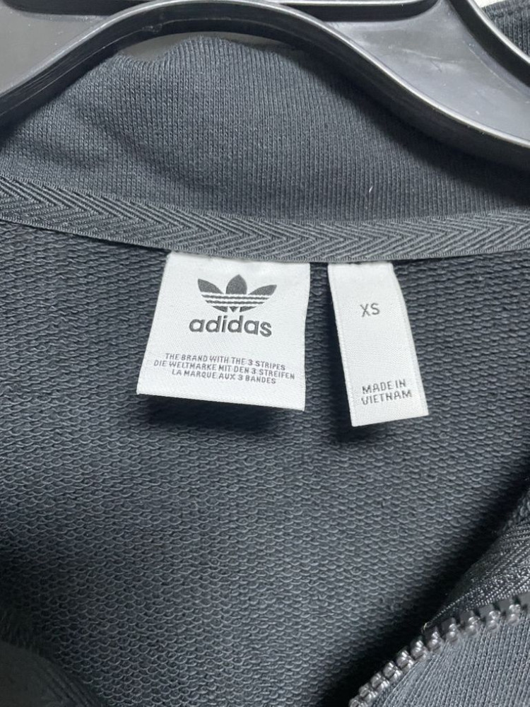 아디다스 반집업 크롭맨투맨--4