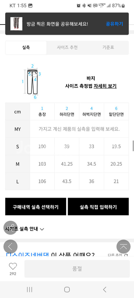 디스이즈네버댓 유틸리티 팬츠 바지 그레이m--4