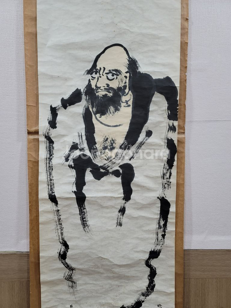 달마도 그림 고화 골동품--3