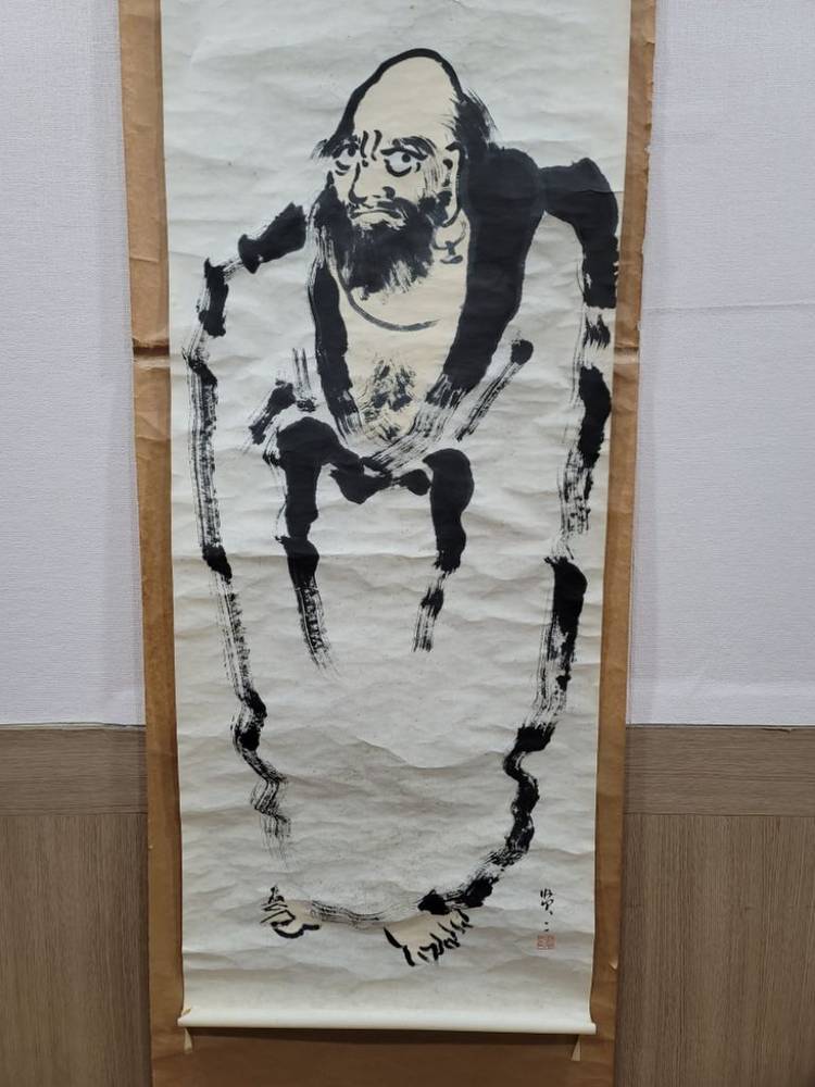 달마도 그림 고화 골동품 이미지