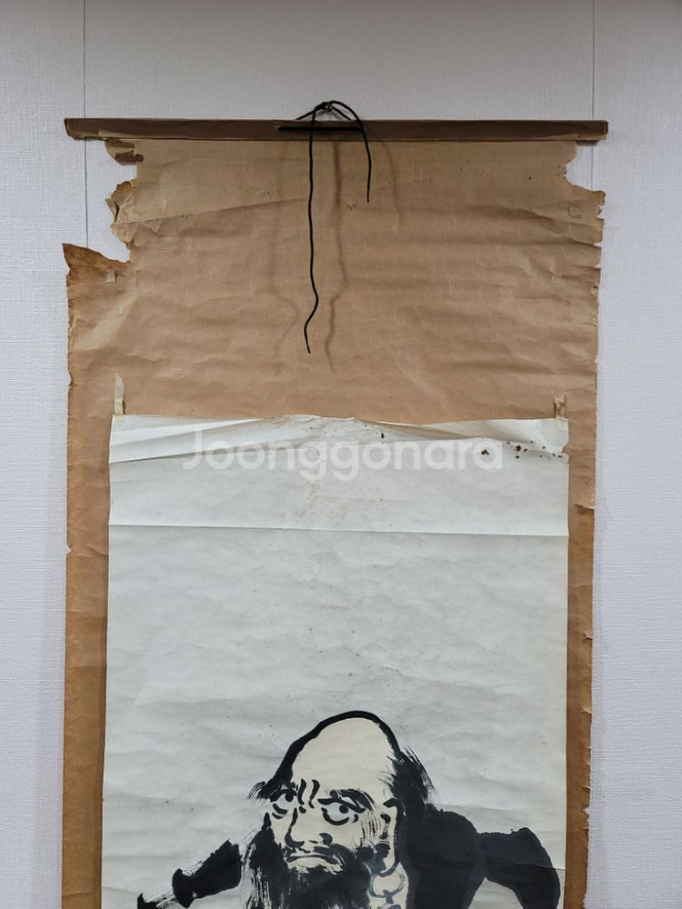 달마도 그림 고화 골동품--5
