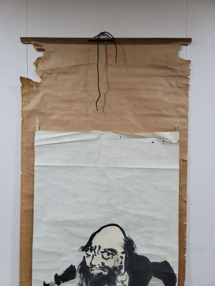 달마도 그림 고화 골동품 이미지