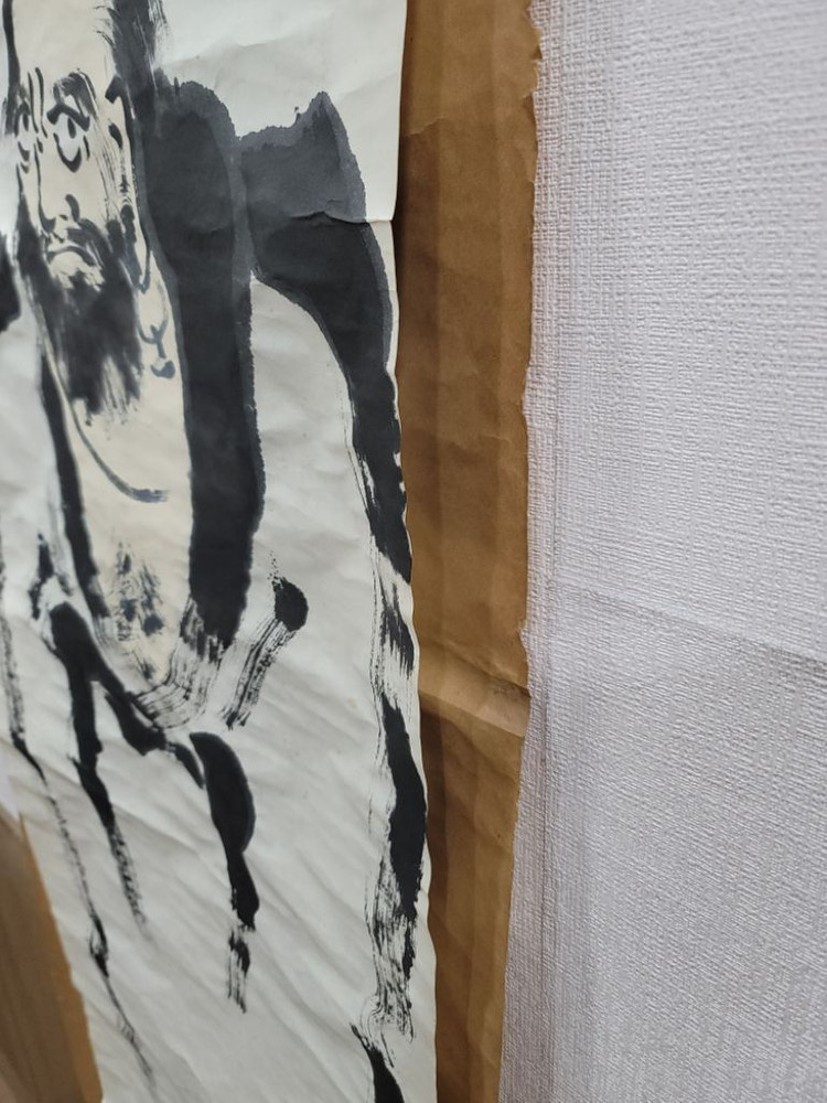 달마도 그림 고화 골동품 이미지