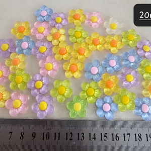 투명반짝 꽃파츠 5색 40개 일괄