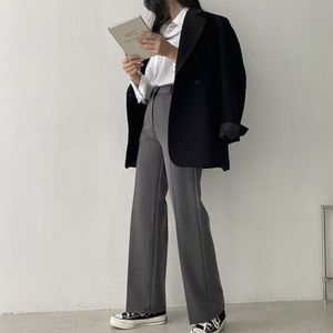 시그널 하이웨스트 일자핏 세미와이드 슬랙스