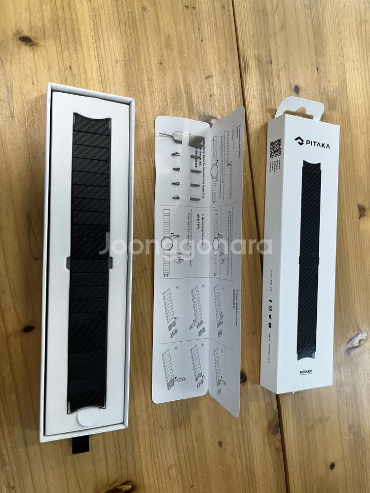 갤럭시워치 20mm 공용 피타카 카본 스트랩--0