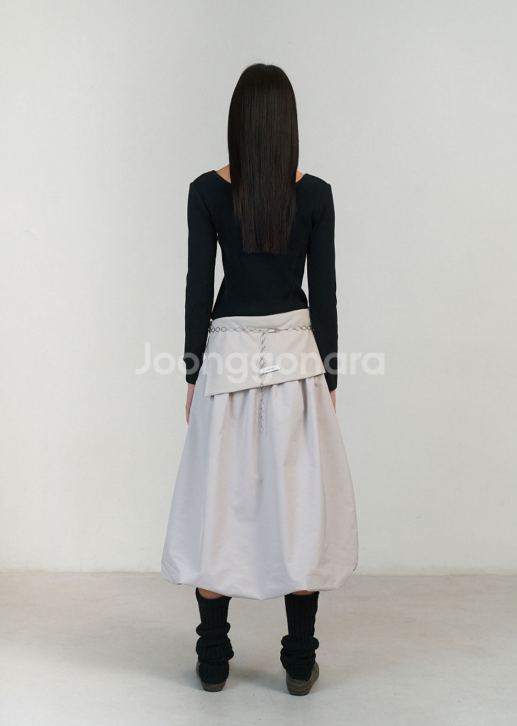 아모멘토 amomento 23 fw 볼륨 스커트--6