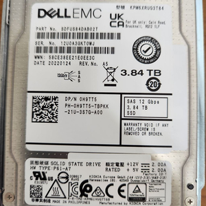 DELL EMC SSD 3.84TB SAS 12Gbps