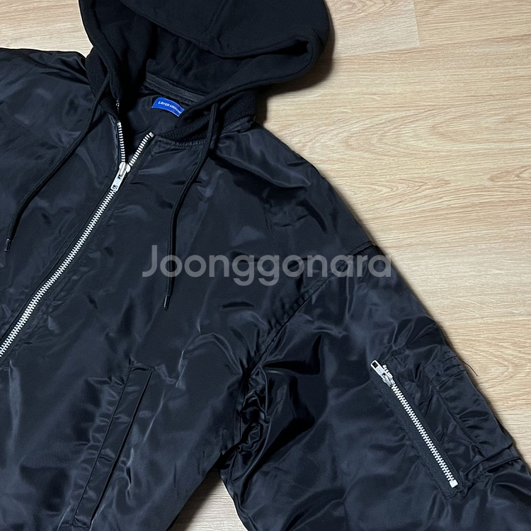 [M] 레이어유니온 후드 ma-1 항공점퍼 1회착--1