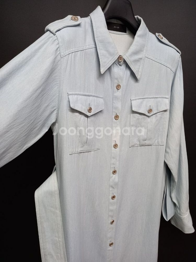 줄로그 JULL LOG 춘추 데님 맥시 롱 원피스 F--4