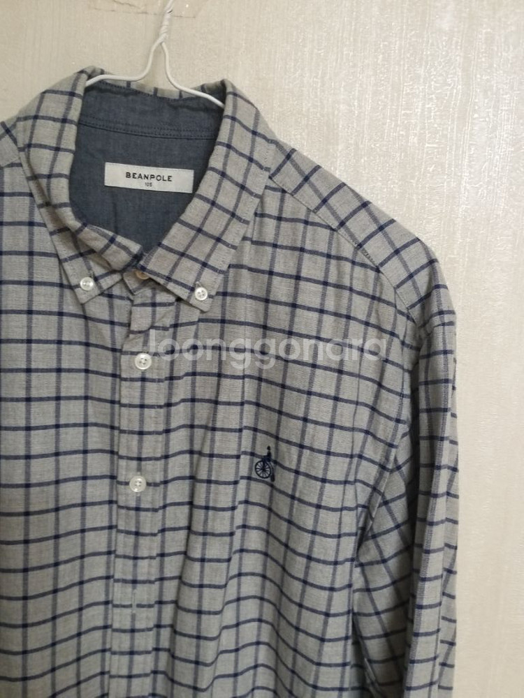 남성 빈폴 봄.가을 겨울 체크셔츠 (100)--2