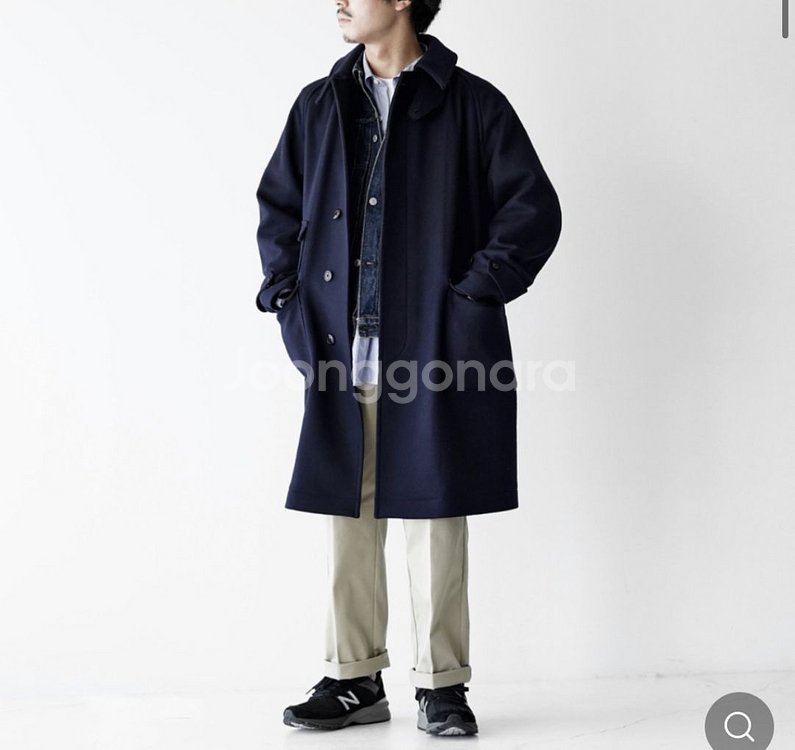 캡틴선샤인 22fw 트래블러코트 네이비 40--2