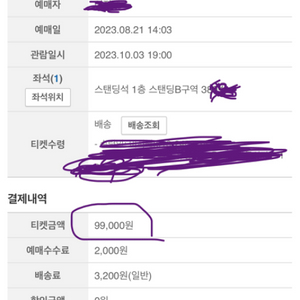 엘르가든 10월 3일 공연 1석 90,000원 양도