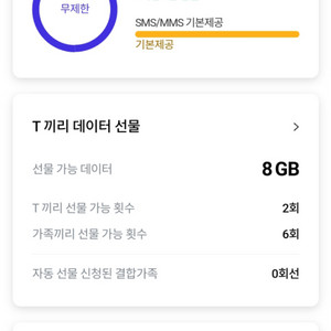 SKT데이타2기가 1500원에팜