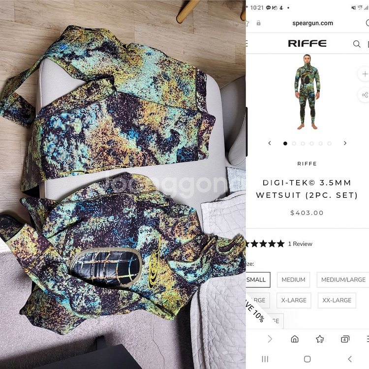 Riffe 3.5mm 디지털카모 투피스 | 기타 레저/여행용품 | 중고나라