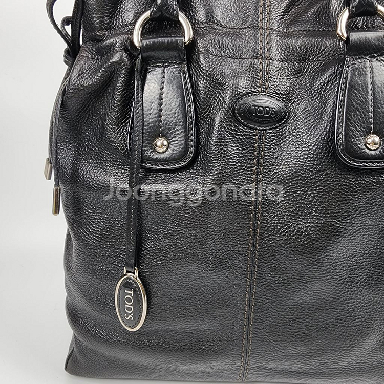 정품 토즈 가죽 토트백--1
