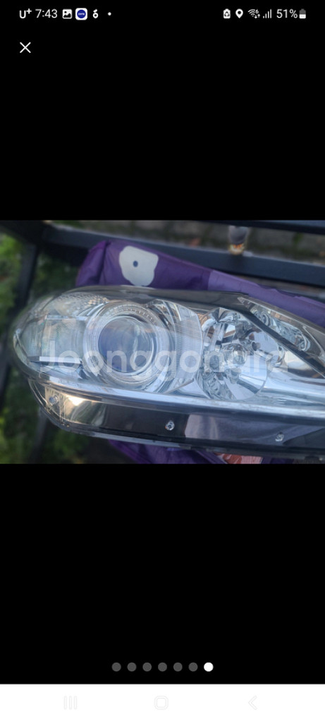 제네시스구형 헤드라이트 (조수석)ㅇ팝니다--6