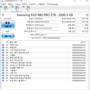 삼성 980pro 2tb 국내정발 팝니다