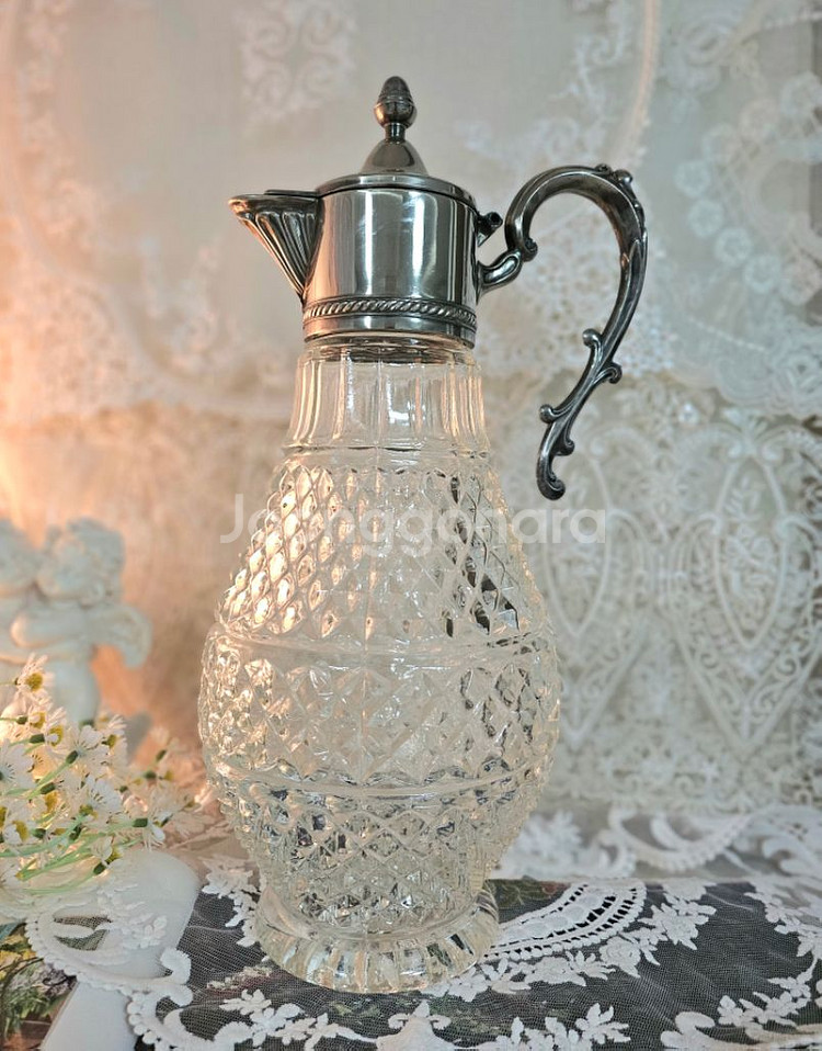 (레어템)이태리크리스탈 실버플레이트 claret jug--0