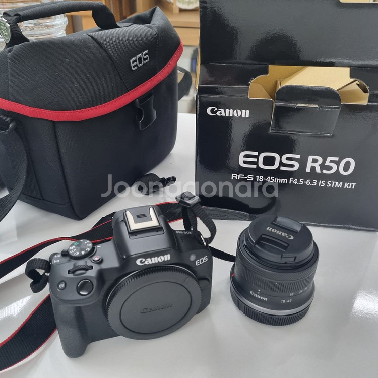 캐논 EOS R50 + 1845 렌즈 세트 / 가방--0