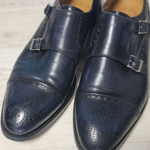 MAGNANNI 딥블루 더블몽크 슈즈