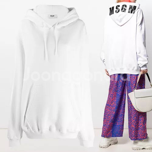MSGM 정품 기모 후드티 블랙 xs--0