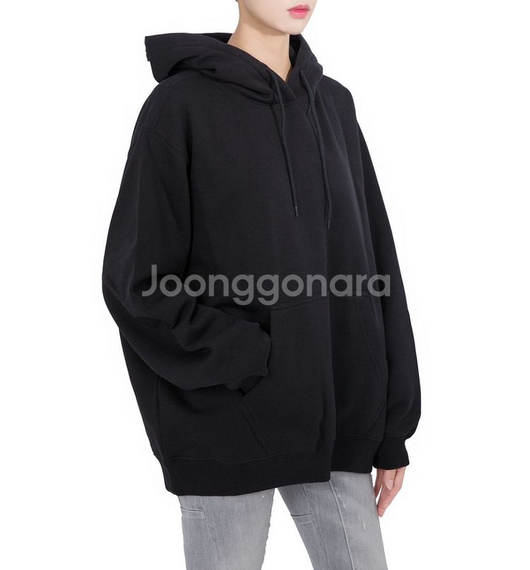 MSGM 정품 기모 후드티 블랙 xs--2